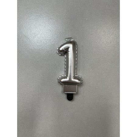 BALLOON CANDLE SVECICA,SREBRNA BROJ 1 710391